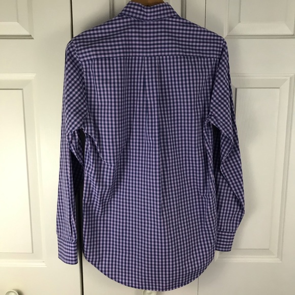 Vineyard Vines Slim Fit Whale Shirt Gingham Blue - Picture 6 of 6